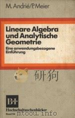 Lineare Algebra und Analytische Geometrie:eine anwendungsbezogene Einfuhrung（1977 PDF版）