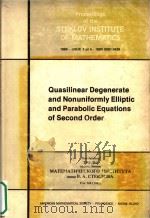 Quasilinear degenerate and nonuniformly elliptic and parabolic equations of second order（1984 PDF版）