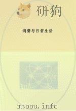 新社会学译丛  消费与日常生活     PDF电子版封面     