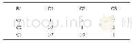 《表3 C1-C3四阶判断矩阵及相对权重向量》