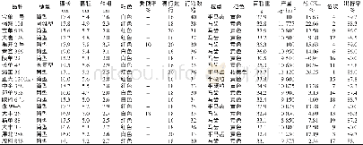 表2 不同玉米品种产量结构