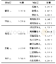 表2 各项能力的权重：地震灾害救援队人员调派和装备配置研究