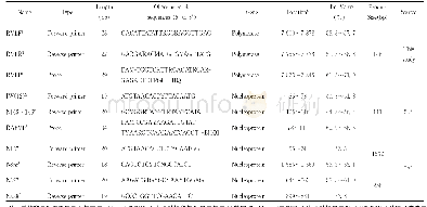表2 本研究所用的引物和探针核苷酸序列