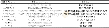 《表1 AmWRKY53基因克隆及表达模式分析所用引物序列》