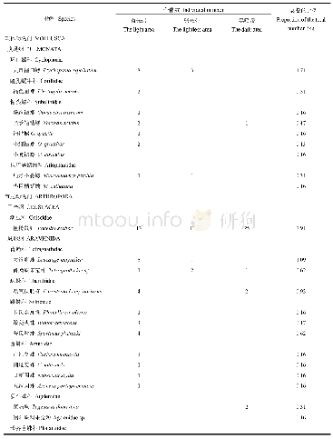 《表2 神女洞内动物类群的组成和相对数量》