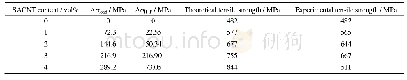 Table 3.Theoretical and experimental tensile strength of the SACNT/Ni composites