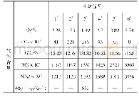 表2 出现气泡前各小炉烟气成分