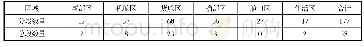 表2 分段类型及数量表（单位：个）