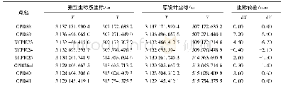 《表5 新建独立坐标系与原设计坐标系坐标较差》