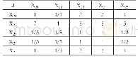 表6 二级指标层两两判断矩阵B-X2i