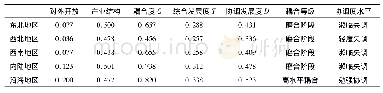 《表8 五大区域各项指标：“一带一路”节点城市对外开放与产业结构协调发展研究》