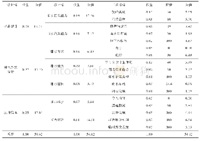 表9 上海某道路下立交防汛能力评价指标分值计算