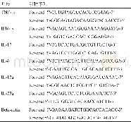 《表1 引物序列：CD52单抗通过清除活化T细胞对IL-10基因敲除小鼠结肠炎的干预作用》