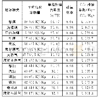 《表2 各类能源碳排放系数》