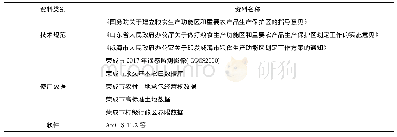 表1 技术资料使用表：粮食生产功能区划定工作研究——以山东荣成市为例