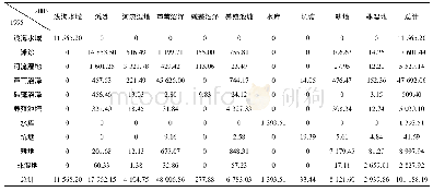 表5 1995—2004年湿地类型转移矩阵(hm2)