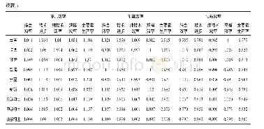 《表3 我国地方审计机关各地区审计效率及其分解 (2003—2013年)》