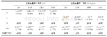 表3 内生性检验回归结果