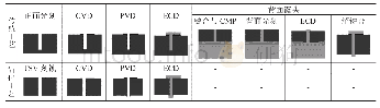 《表1 硅转接板TSV制备方案》