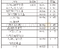 表3 2008-2017年江苏省各指标熵值法权重