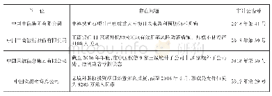 表1 中国中央企业境外投资运营亏损问题汇总表