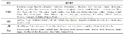 表4 面向中亚过去2000年气候变化研究地区(点)数据挖掘的地名词典