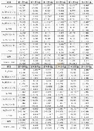 《表4 分行业两步GMM工具变量法回归结果》