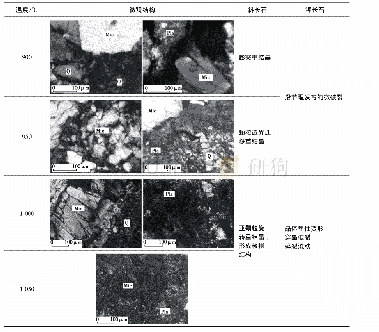 《表1 不同实验温度下斜长石和钾长石的变形特征(Dang et al.,2017)》