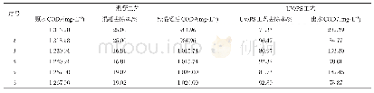 《表6 间歇运行体系时COD的处理效果》