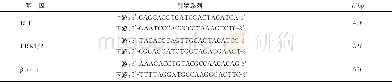 《表1 PCR引物序列Tab 1 PCR primer sequence》