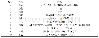 表4 两个语素构成指向性反义关系的合成词