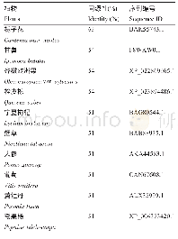 《表1 不同植物糖基转移酶氨基酸的同源性比对》