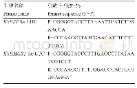 表1 引物序列：巴西橡胶树产胶基因HbREF、HbHMGR1与MYCs转录因子互作