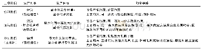 表1 不同生产阶段的生产对象、生产目标和约束条件