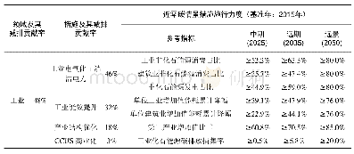 表4 近零碳情景不同领域减排措施贡献率及预期施行力度