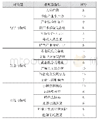 表3 桐城文学小镇PPP项目可持续性评价指标影响统计表