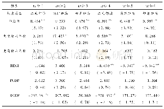 《表2 非对称反应模型估计结果》