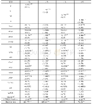 《表2 跨境资本流动对银行信贷风险的影响》