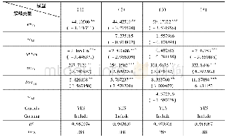 《表4:中、美国际贸易顺差与经济变量之间的估计结果》