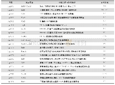 表1 嗜肺军团菌效应蛋白在胞内增殖过程中对宿主细胞的作用途径