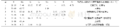 表2 图9中各点的能谱分析结果