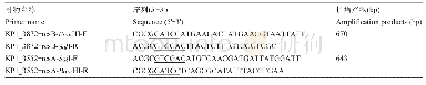 《表1 重组质粒构建引物：肺炎克雷伯菌调控蛋白RcsAB的构建表达及活性鉴定》