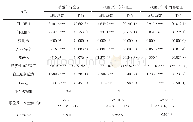 表4 面板门槛模型回归结果