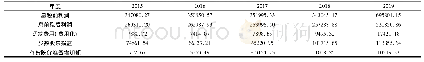 表1 2015-2019年税后净营业利润(万元)