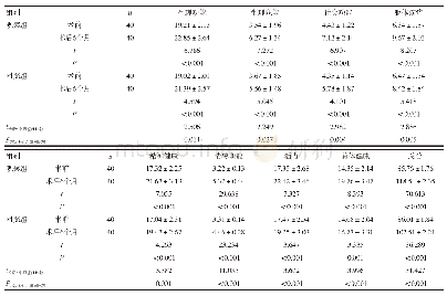 《表3 两组患者健康情况比较（±s，分）》