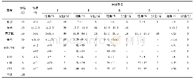 表2 焦炭百分制质量评价体系