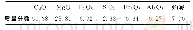 《表9 磷尾矿熟料的主要化学成分》