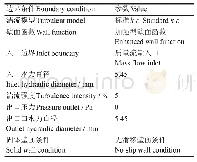 表4 上管座段边界条件设定