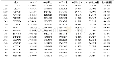 表5 2020-2100年湖南省人口老龄化趋势预测