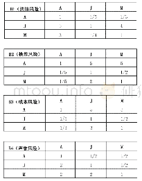 《表1 3 A层与B层之间的四个比较矩阵》